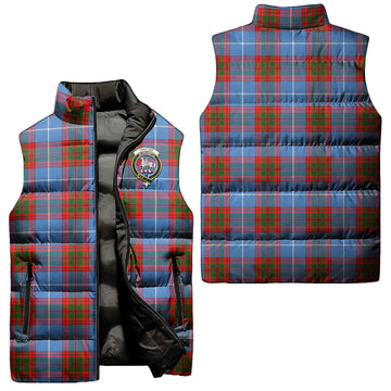 Trotter Tartan Sleeveless Puffer Jacket with Family Crest Unisex - Tartan Vibes Clothing