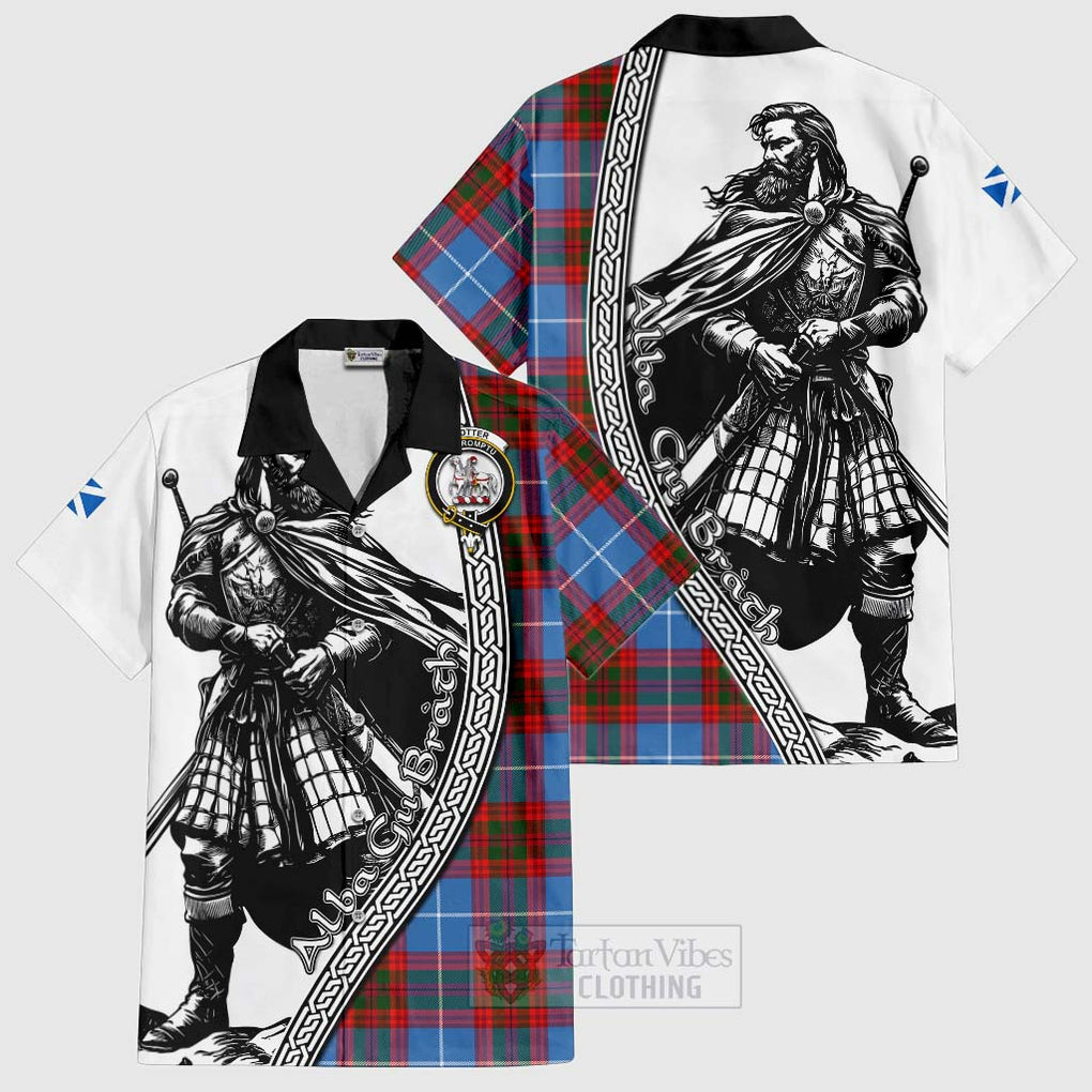 Trotter Tartan Clan Crest Hawaiian Shirt with Highlander Warrior Celtic Style Kid - Tartan Vibes Clothing