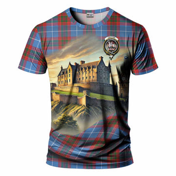 Trotter Tartan Family Crest T-Shirt with Scottish Ancient Castle Style Kid's Shirt - Tartan Vibes Clothing