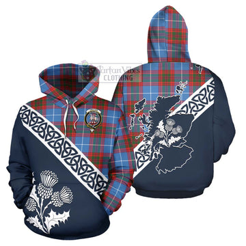 Trotter Tartan Hoodie Featuring Thistle and Scotland Map Zip Hoodie - Tartan Vibes Clothing