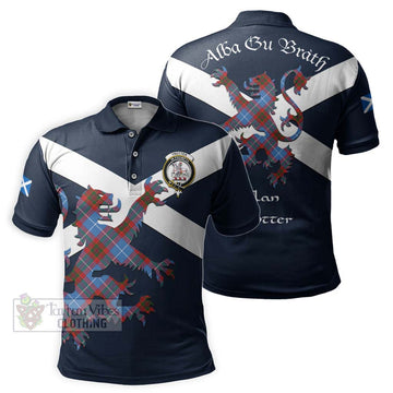 Trotter Tartan Lion Rampant Polo Shirt Proudly Display Your Heritage with Alba Gu Brath and Clan Name Kid - Tartan Vibes Clothing