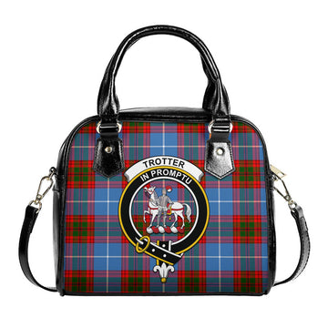 Trotter Tartan Shoulder Handbags with Family Crest