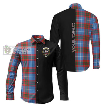 Trotter Tartan Long Sleeve Button Shirt with Family Crest and Half Of Me Style Men's Shirt S - Tartanvibesclothing Shop