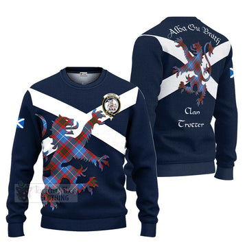 Trotter Tartan Lion Rampant Ugly Sweater Proudly Display Your Heritage with Alba Gu Brath and Clan Name Unisex - Tartan Vibes Clothing