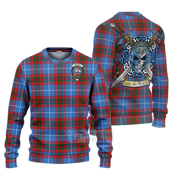 Trotter Tartan Ugly Sweater with Family Crest Celtic Skull Style Unisex - Tartan Vibes Clothing