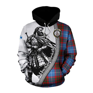 Trotter Tartan Clan Crest Cotton Hoodie with Highlander Warrior Celtic Style Pullover Hoodie XS - Tartan Vibes Clothing