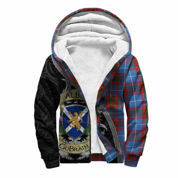 Trotter Tartan Family Crest Sherpa Hoodie Lion Rampant Royal Thistle Shield Celtic Inspired Unisex S - Tartan Vibes Clothing