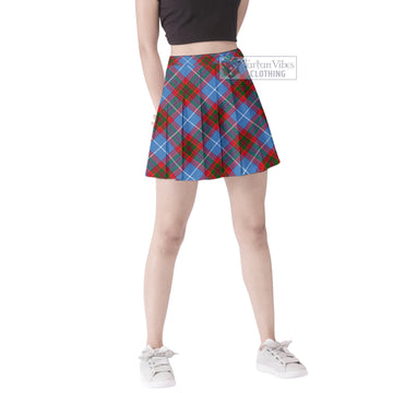 Trotter Tartan Women's Plated Mini Skirt