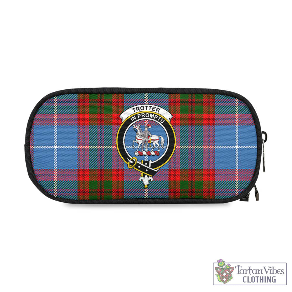 Trotter Tartan Pen and Pencil Case with Family Crest One Size 4.13*8.74 inch - Tartan Vibes Clothing