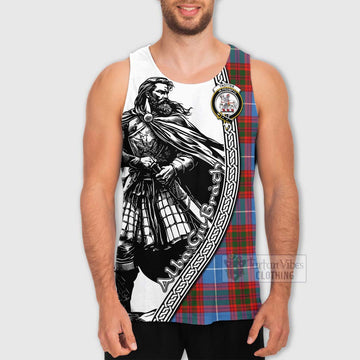 Trotter Tartan Clan Crest Men's Tank Top with Highlander Warrior Celtic Style - Tartan Vibes Clothing