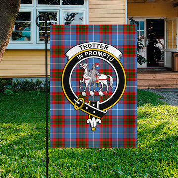 Trotter Tartan Flag with Family Crest - Tartan Vibes Clothing