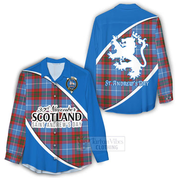 Trotter Family Crest Tartan Women's Casual Shirt Celebrate Saint Andrew's Day in Style - Tartan Vibes Clothing