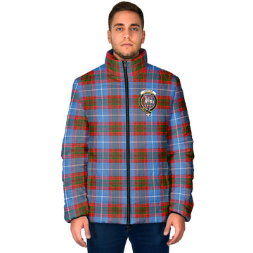 Trotter Tartan Padded Jacket with Family Crest - Tartan Vibes Clothing