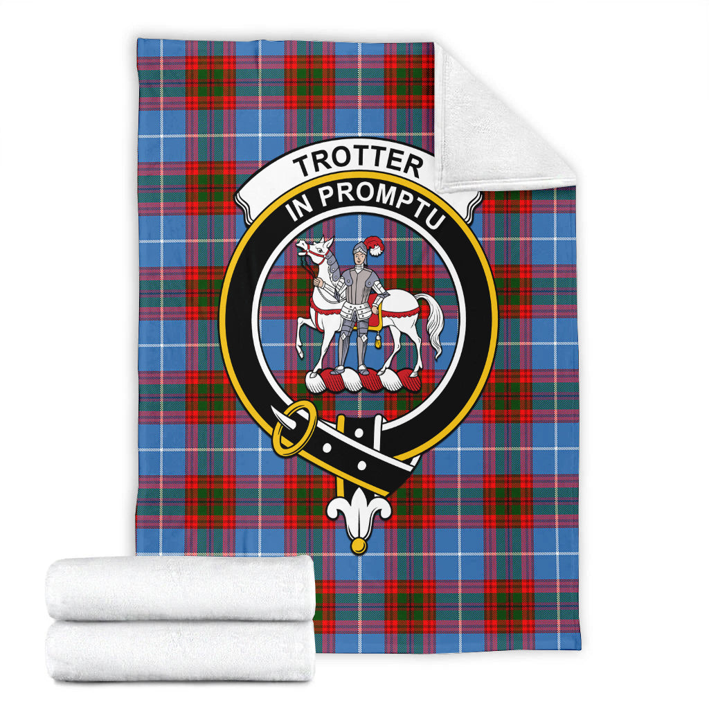Trotter Tartan Blanket with Family Crest - Tartan Vibes Clothing