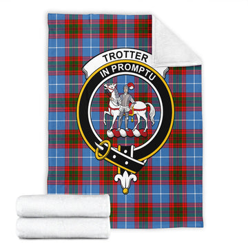 Trotter Tartan Blanket with Family Crest - Tartan Vibes Clothing