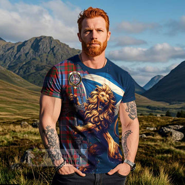 Trotter Tartan Family Crest T-Shirt with Scottish Majestic Lion - Tartan Vibes Clothing
