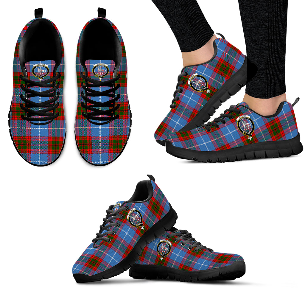 Trotter Tartan Sneakers with Family Crest - Tartan Vibes Clothing