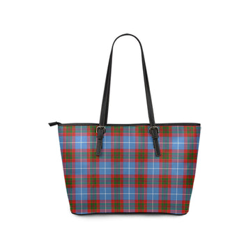 Trotter Tartan Leather Tote Bag