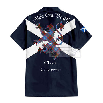 Trotter Tartan Lion Rampant Hawaiian Shirt Proudly Display Your Heritage with Alba Gu Brath and Clan Name - Tartan Vibes Clothing