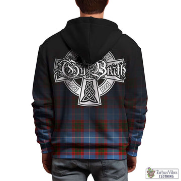 Trotter Tartan Hoodie Featuring Alba Gu Brath Family Crest Celtic Inspired - Tartan Vibes Clothing
