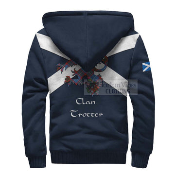 Trotter Tartan Lion Rampant Sherpa Hoodie Proudly Display Your Heritage with Alba Gu Brath and Clan Name - Tartan Vibes Clothing
