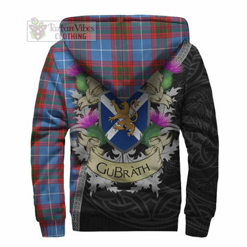Trotter Tartan Family Crest Sherpa Hoodie Lion Rampant Royal Thistle Shield Celtic Inspired - Tartan Vibes Clothing