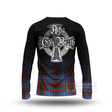 Trotter Tartan Long Sleeve T-Shirt Featuring Alba Gu Brath Family Crest Celtic Inspired - Tartan Vibes Clothing