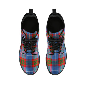 Trotter Tartan Leather Boots - Tartan Vibes Clothing