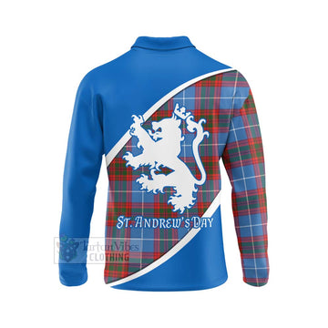 Trotter Family Crest Tartan Long Sleeve Polo Shirt Celebrate Saint Andrew's Day in Style - Tartan Vibes Clothing