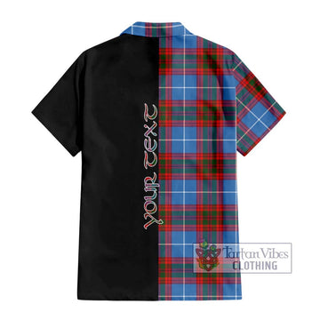 Trotter Tartan Hawaiian Shirt with Family Crest and Half Of Me Style - Tartan Vibes Clothing