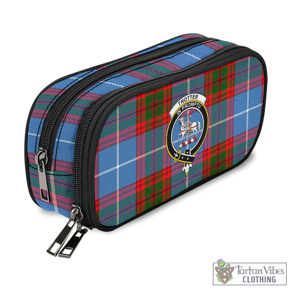 Trotter Tartan Pen and Pencil Case with Family Crest - Tartan Vibes Clothing
