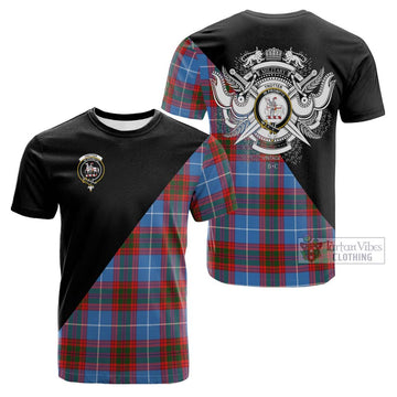 Trotter Tartan Cotton T-shirt with Family Crest and Military Logo Style Kid's Shirt - Tartan Vibes Clothing