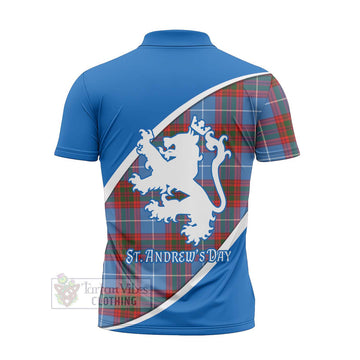Trotter Family Crest Tartan Zipper Polo Shirt Celebrate Saint Andrew's Day in Style - Tartan Vibes Clothing