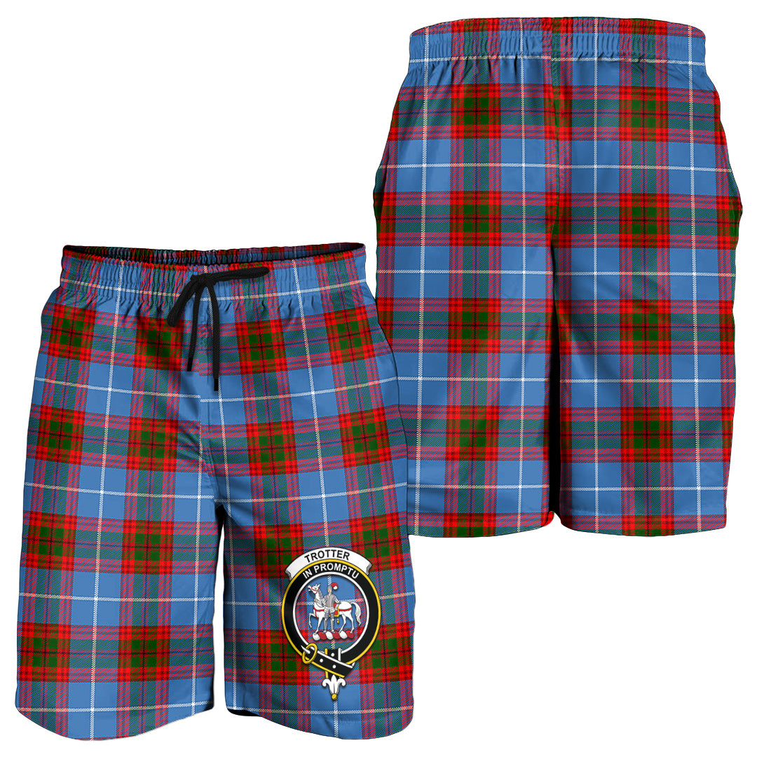 Trotter Tartan Mens Shorts with Family Crest - Tartan Vibes Clothing