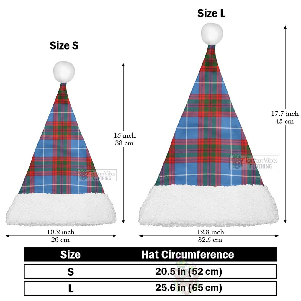 Trotter Tartan Christmas Santa Hats Christmas Hat L 25.6in (65cm) - Tartan Vibes Clothing