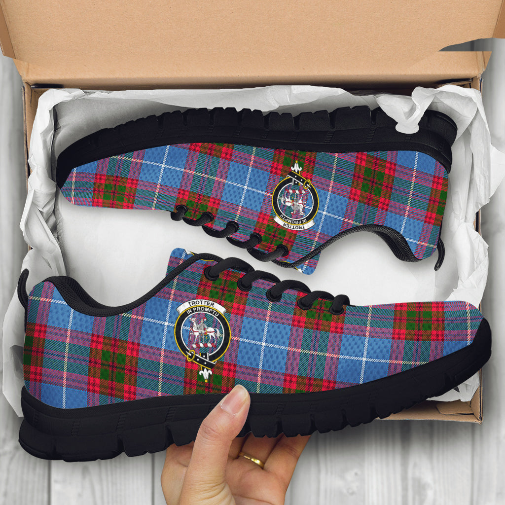 Trotter Tartan Sneakers with Family Crest - Tartan Vibes Clothing