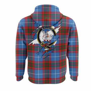 Trotter Clan Crest In Me Tartan Hoodie Scotland Flag Style