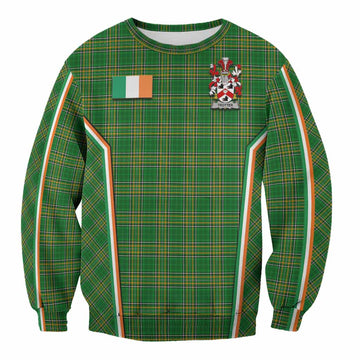 Trotter Irish Clan Coat of Arm Tartan Sweatshirt Flag Style
