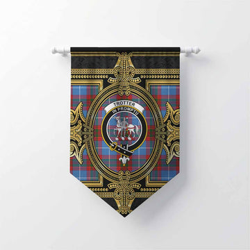 Trotter Scottish Tartan Crest Gonfalon Royal Stylized