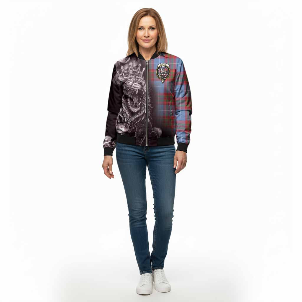 Trotter Tartan Bomber Jacket Roaring Lion Heritage