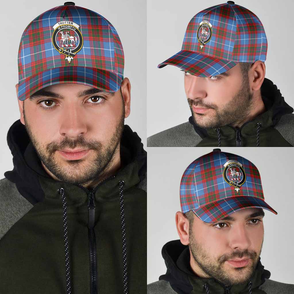 Trotter Tartan Classic Cap with Family Crest