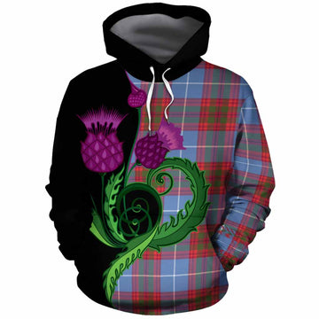 Trotter Tartan Cotton Hoodie Traditional Scottish Thistle