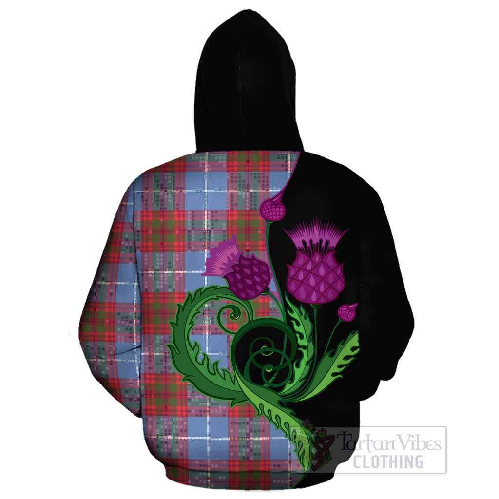Trotter Tartan Cotton Hoodie Traditional Scottish Thistle