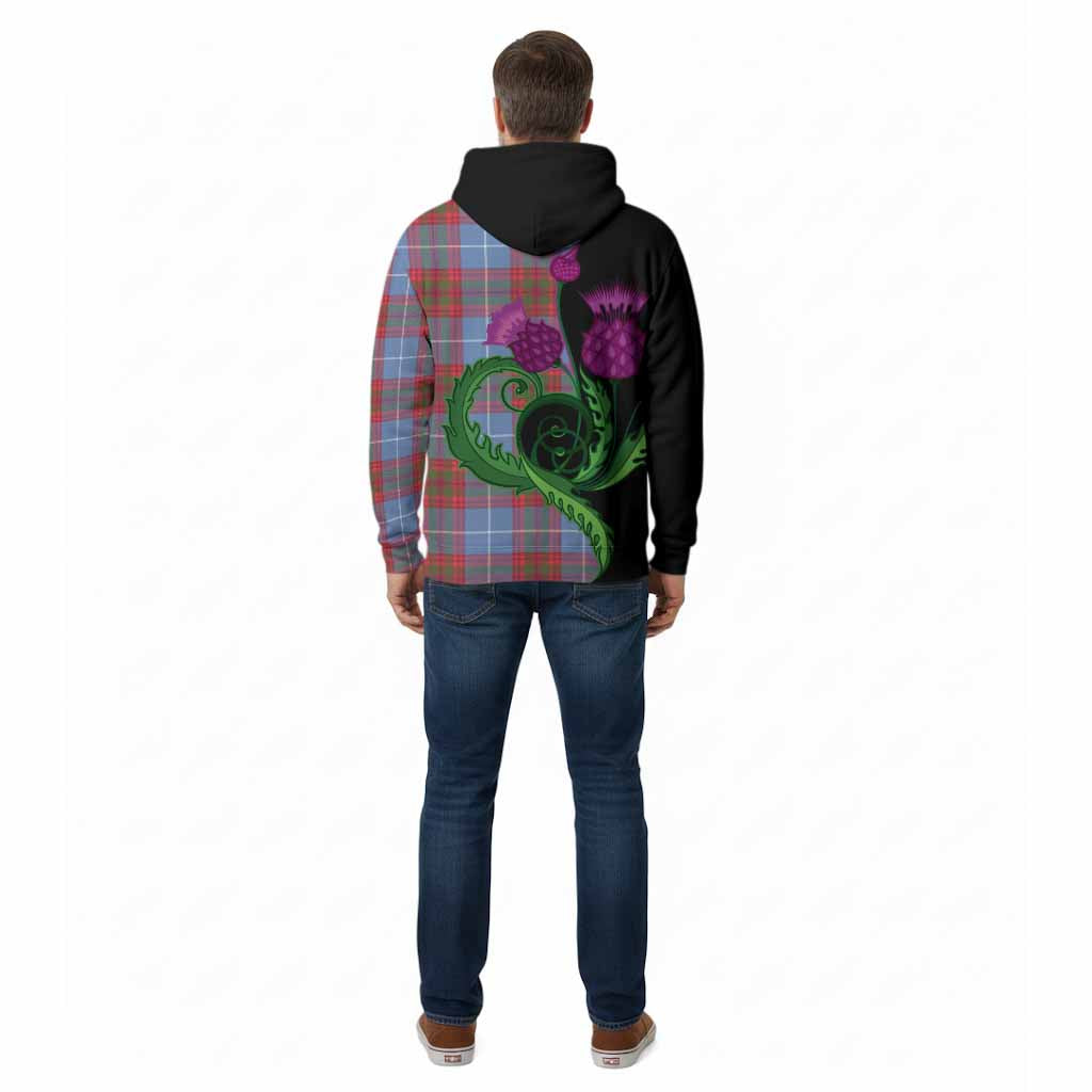 Trotter Tartan Cotton Hoodie Traditional Scottish Thistle