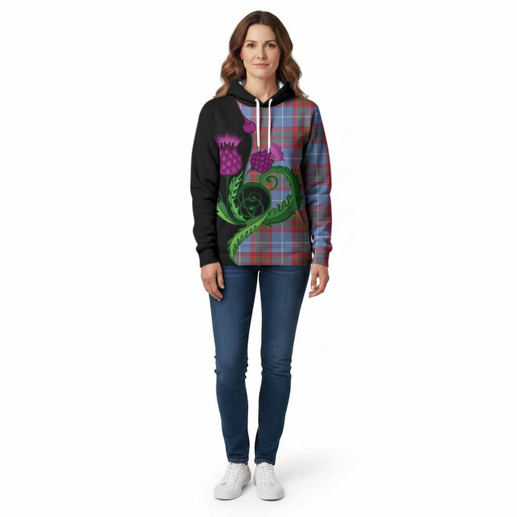 Trotter Tartan Cotton Hoodie Traditional Scottish Thistle