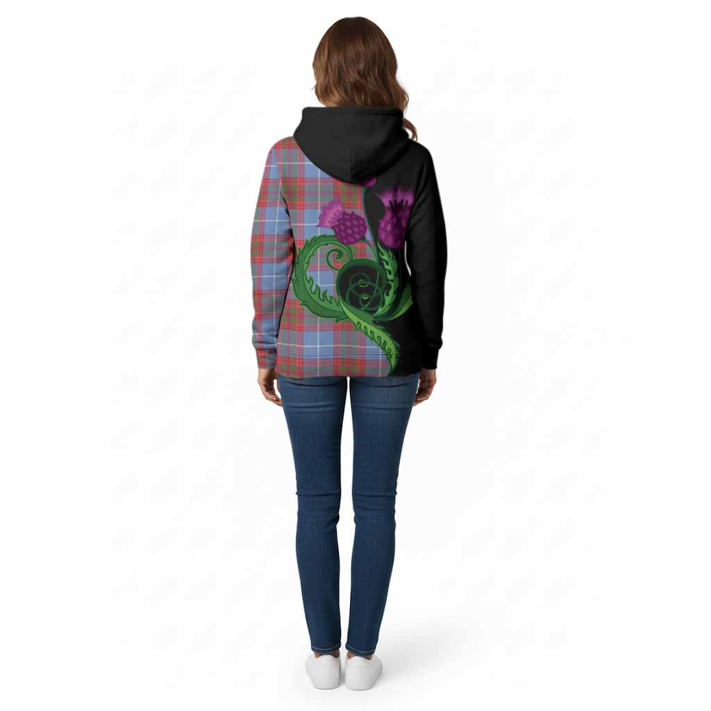 Trotter Tartan Cotton Hoodie Traditional Scottish Thistle