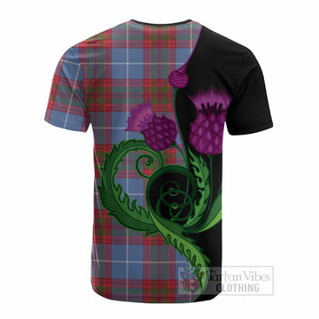Trotter Tartan Cotton T-shirt Traditional Scottish Thistle