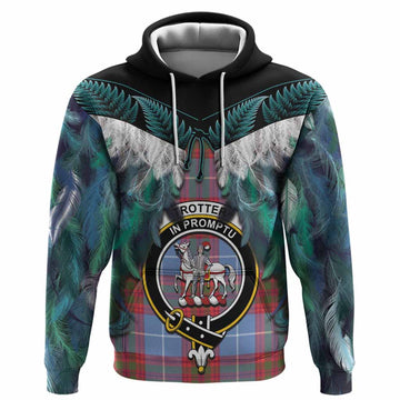 Trotter Tartan Crest Hoodie New Zealand Maori Korowai Cloak