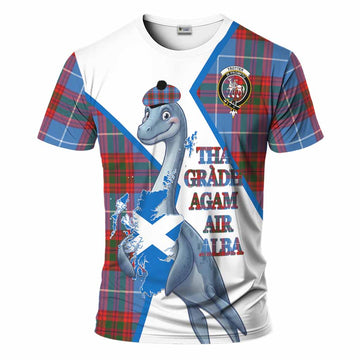 Trotter Tartan Crest Loch Ness Monster T-Shirt Nessie Scottish Map Tha Gradh Agam Air Alba