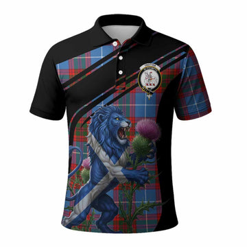 Trotter Tartan Crest Polo Shirt Scottish Lion Rampant Thistle Kid - Tartan Vibes Clothing